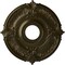 Ekena Millwork Attica Ceiling Medallion (Fits Canopies up to 5"), Hand-Painted Green Gold, 18"OD x 4"ID x 5/8"P CM18ATGGS - alternate 1